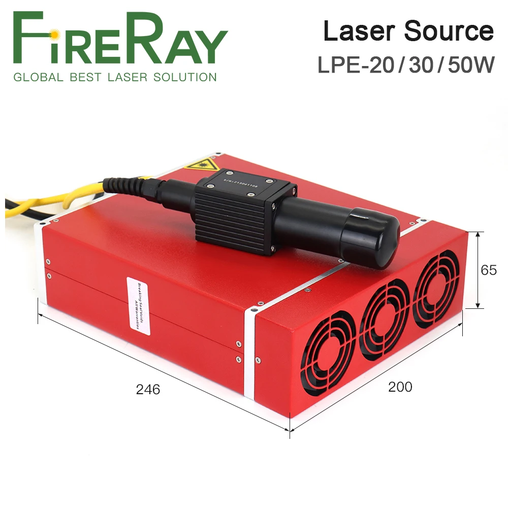 FireRay JPT LP+ Series MOPA Fiber Laser Source 20W 30W 50W 1064nm with Wide Frequencies for Fiber Laser Marking Machine Part