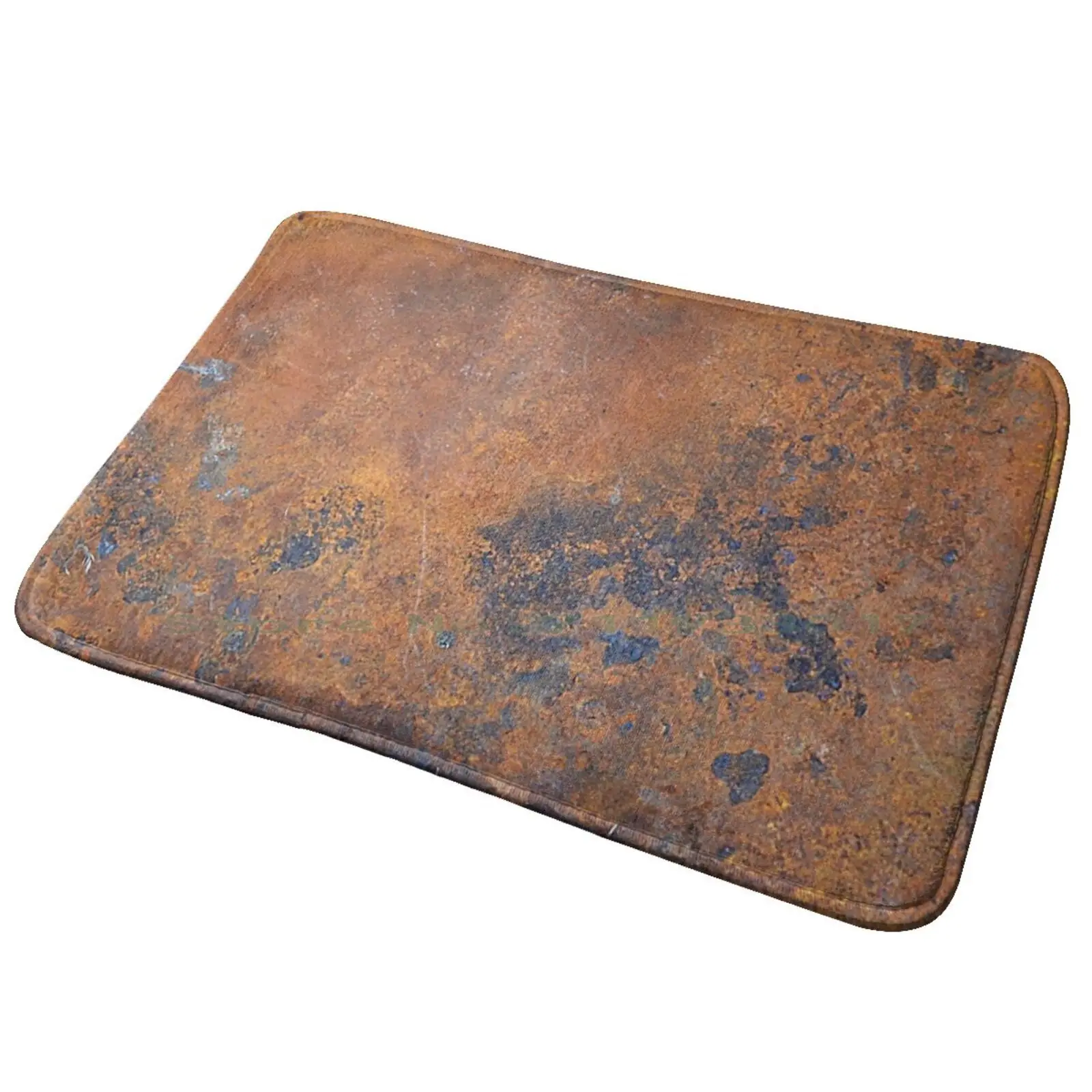 Rust Entrance Door Mat Bath Mat Rug Rustic Rusty Metal Industrial Grunge Anti-Slip Bedroom Kitchen Foot Mat Floor Carpet