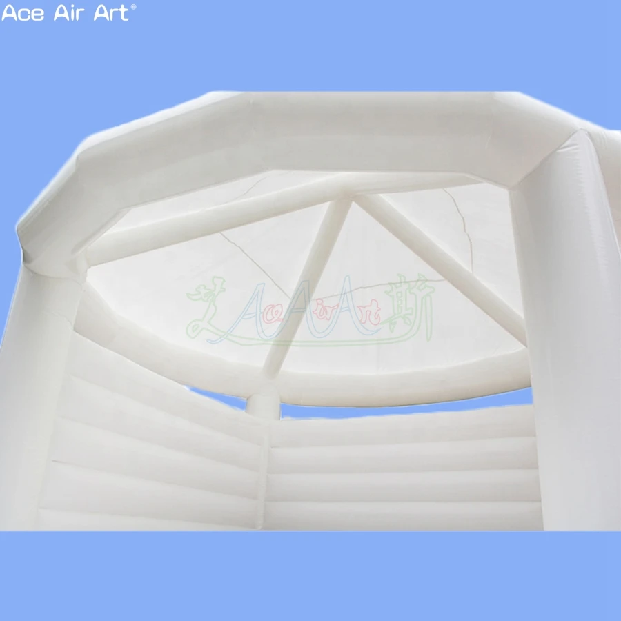 Fabriek direct aangepaste opblaasbare bruiloft trampoline stuiter wit paviljoen voor buitenfeest gemaakt door Ace Air Art