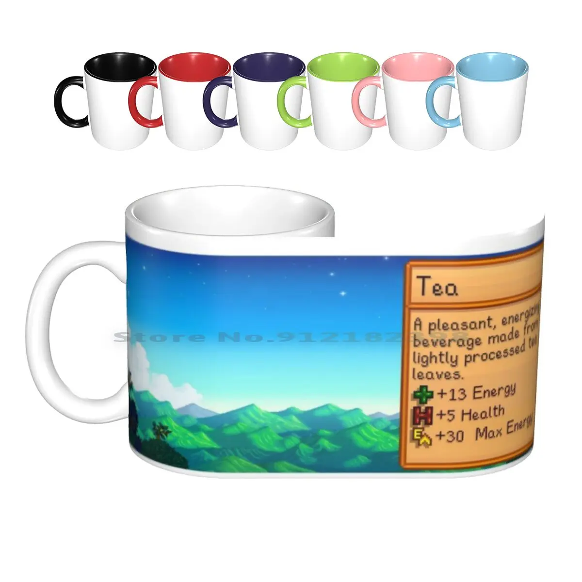 Stardew Valley Tea Mug Ceramic Mugs Coffee Cups Milk Tea Valley Tea Cute Creative Trending Vintage Gift Bottle Cup