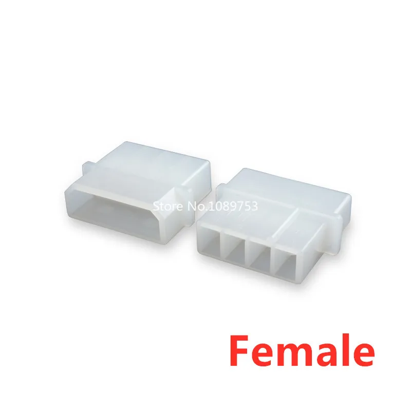 10pcs/Lot 5.08mm White IDE HDD Power Connector KF50800 - 4P KF50801 - 4R Female Male for PC/Computer Graphics Card PCI-E