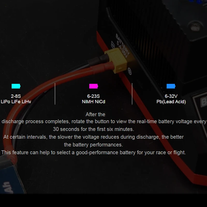 SKYRC BD250 Battery Discharger & Analyzer for RC LiPo Battery LiPo LiFe LiHv 2-8S,NiMH NiCd 6-23S,Pb(Lead Acid) 6-32V, 250W 35A