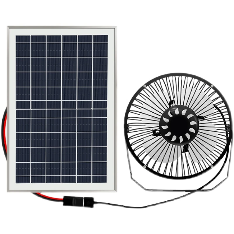 

Mini Solar Panel Fan DC 6V 5V 3W 6W 10W Charge Phone Electric Photovoltaic Generation Tempered Glass Hiking Camping Outdoors