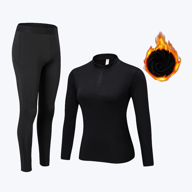 Fanceey Winter Women's Thermal Underwear Sets Quick Dry Anti-microbial Thermo Underwear Warm Long Johns Clothes