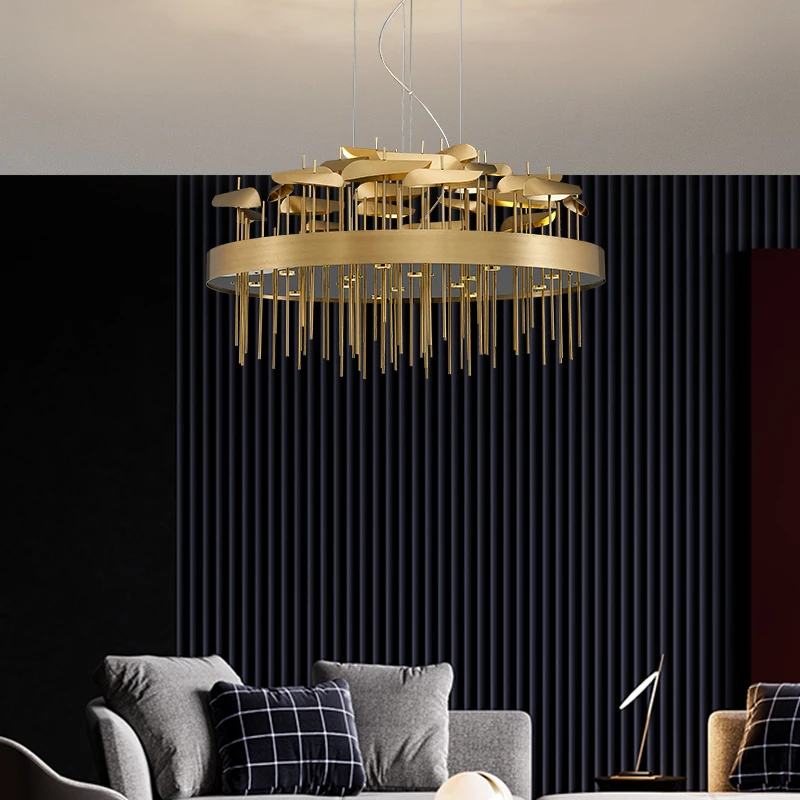 New Modern Led Light Chandelier for Living Room Luxury Gold Hanging Lamps Dining Room Bedroom Decoration Lighting Fixtures