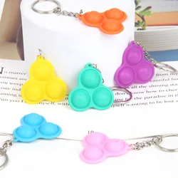 ASLSAW New Rat Killer Pioneer Keychain Pendant Silicone Mini Pressure Relief Toy Fingertip Decompression Rainbow Toy Keychain