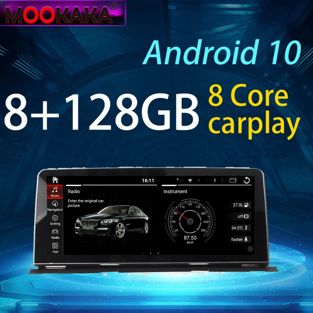 

128G Android 10 Eight core For BMW 6GT 6 Series M6 2010-2017 Car Dvd Multimedia Player Auto GPS Navigation CARPLAY Head Unit IPS