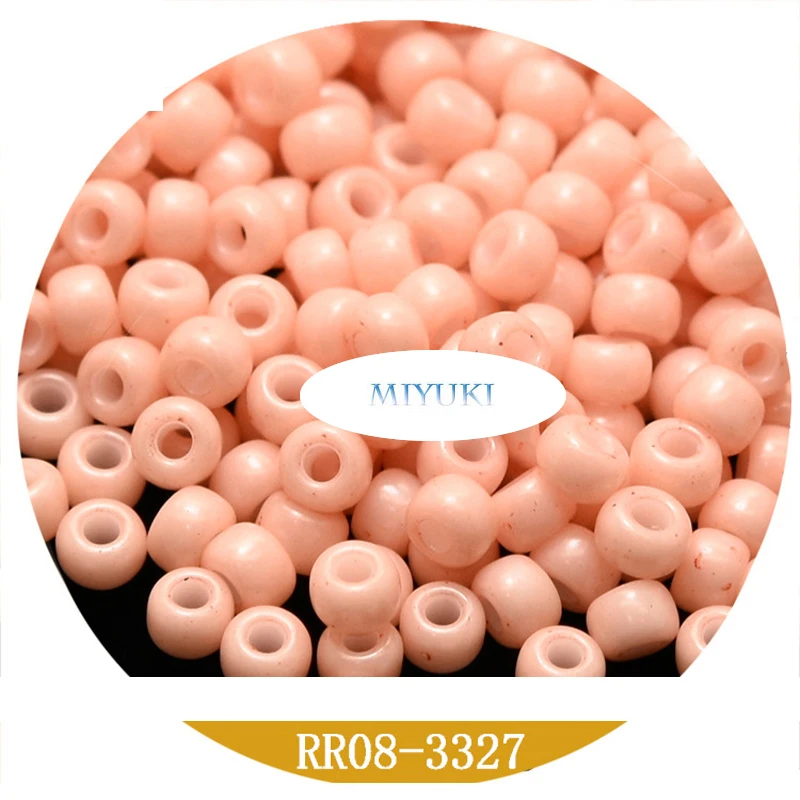 Ornament 3mm Beads Japan Miyuki Round Rocailles 8/0 3mm Beads Solid Color Series 5G Pack