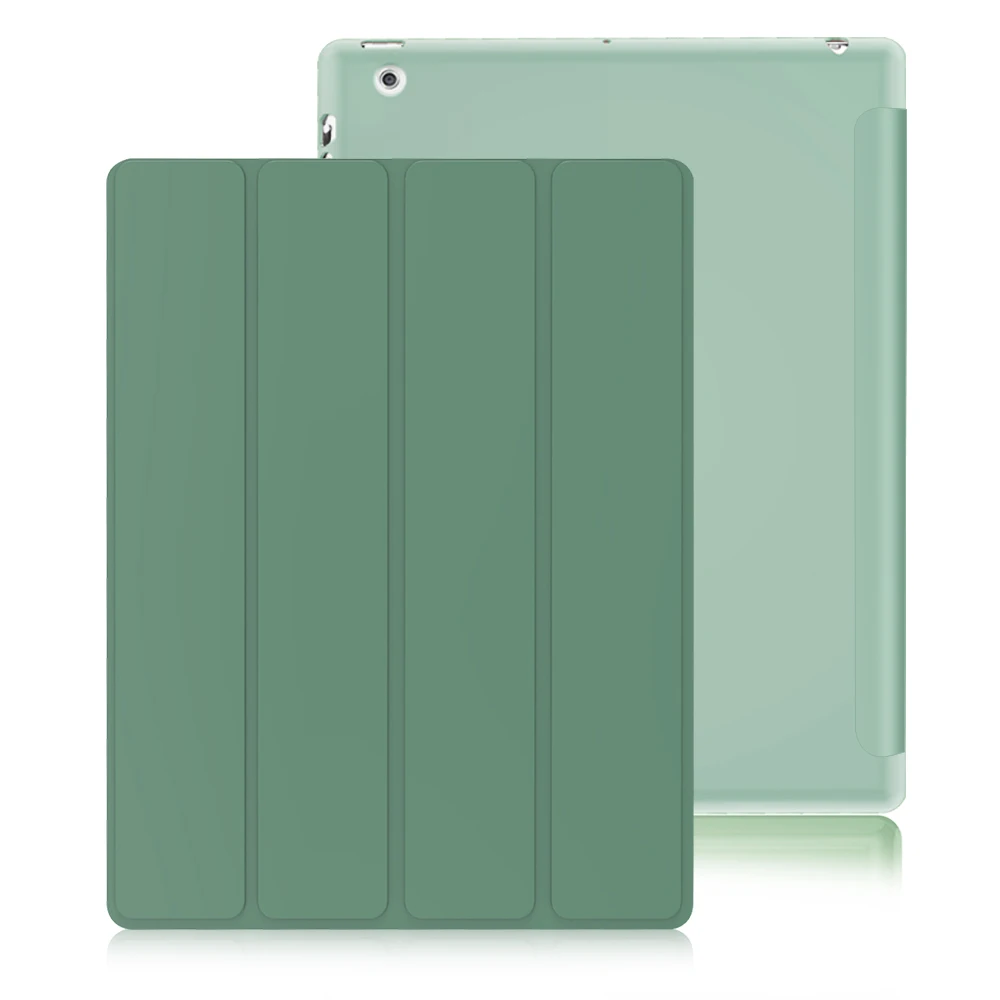 For iPad 2 3 4 Case Leather Flip Cover for iPad 2 Case A1396 Smart Stand Holder Funda for iPad 4 Case A1458 A1460