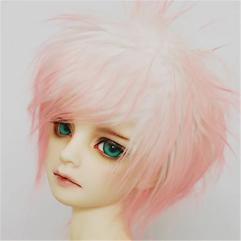 BJD Doll Wigs are suitable for 1/31/41/61/81/12 stylish versatile white personality short hair hair wig mohair imitation hair