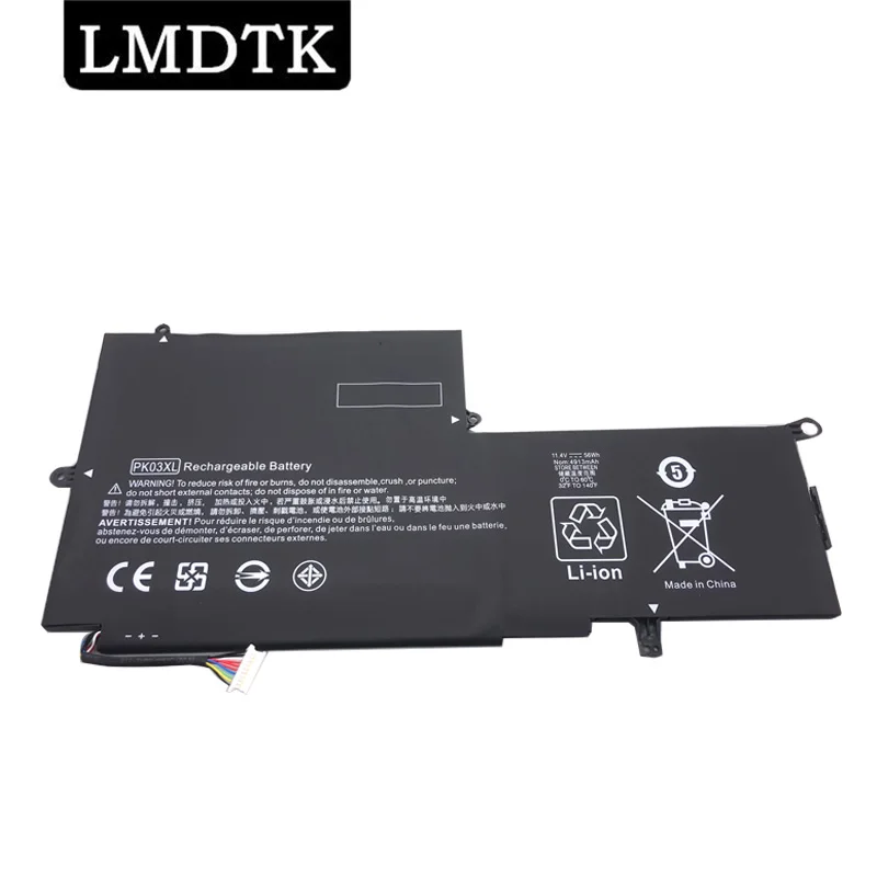 Imagem -01 - Bateria Nova do Portátil de Lmdtk Pk03xl para hp Spectre Pro X360 13 g1 Series M2q55pa M4z17pa Hstnn-db6s 6789116005 11.4v 56w