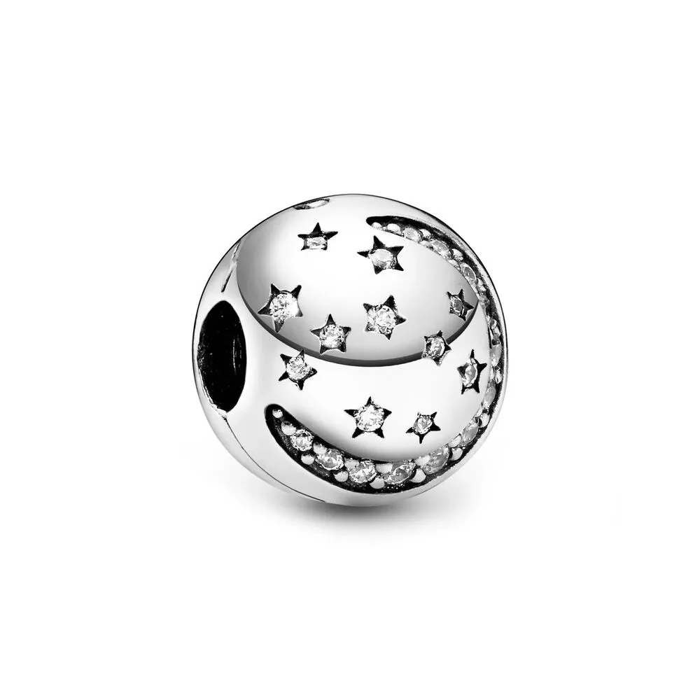 Fit Original Pandora Charm Bracelet 925 Sterling silver Heart Pearl Shell Dice football Pendant Charm Beads DIY Women Jewelry