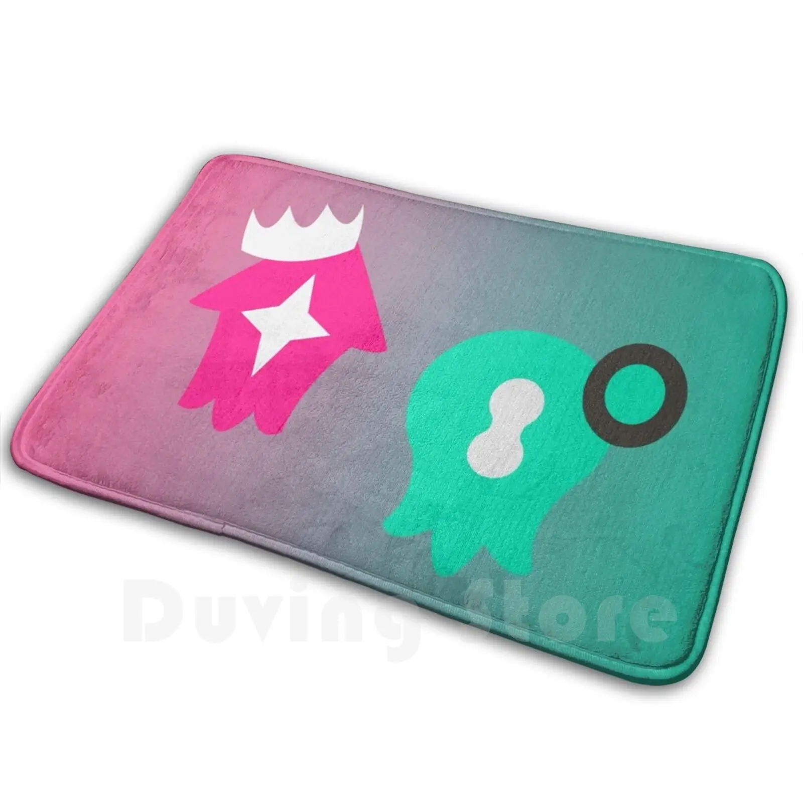 Alfombrilla con símbolo de Pearl & Marina-Splatoon 2, alfombrillas antideslizantes para dormitorio, Inkling Callie Marie, pulpo, calamar, chico, Wii U