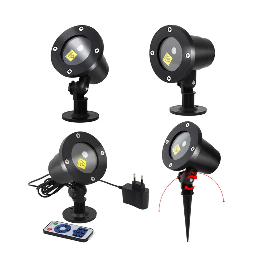 LED Landscape Stage Light Garden Star Projector Light Outdoor Waterproof R&G Firefly Spotlights For Yard Lawn Holiday Decoration