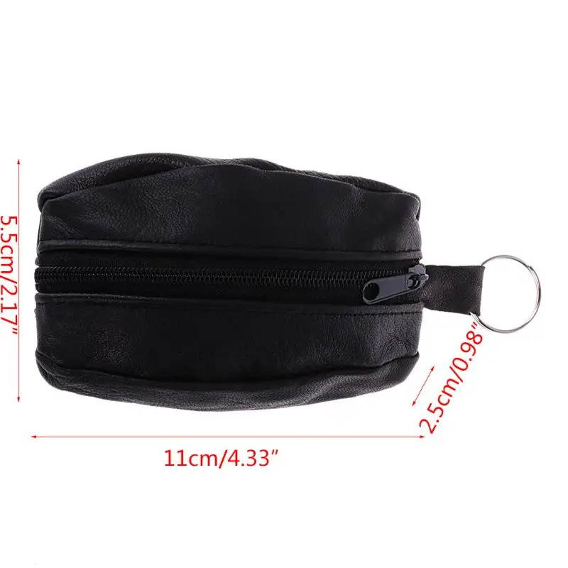 THINKTHENDO Fashion Men Women Girls Key Ring Wallet Coin Card Mini Purse Zipper Small Change Bag High Quality