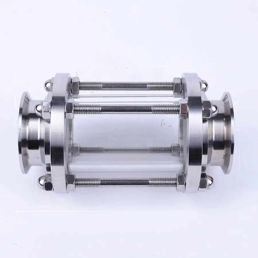 

Brewing Diopter 2.5" Tri Clamp x 63mm Pipe OD SUS 304 Stainless Steel Sanitary Flow Sight Glass Homebrew Beer