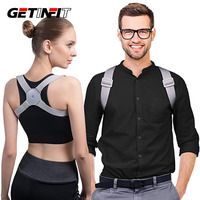 Getinfit Posture Corrector for Men Women and Kids, Back Brace with Intelligent Sensor Vibration Reminder, Smart Posture Reminder