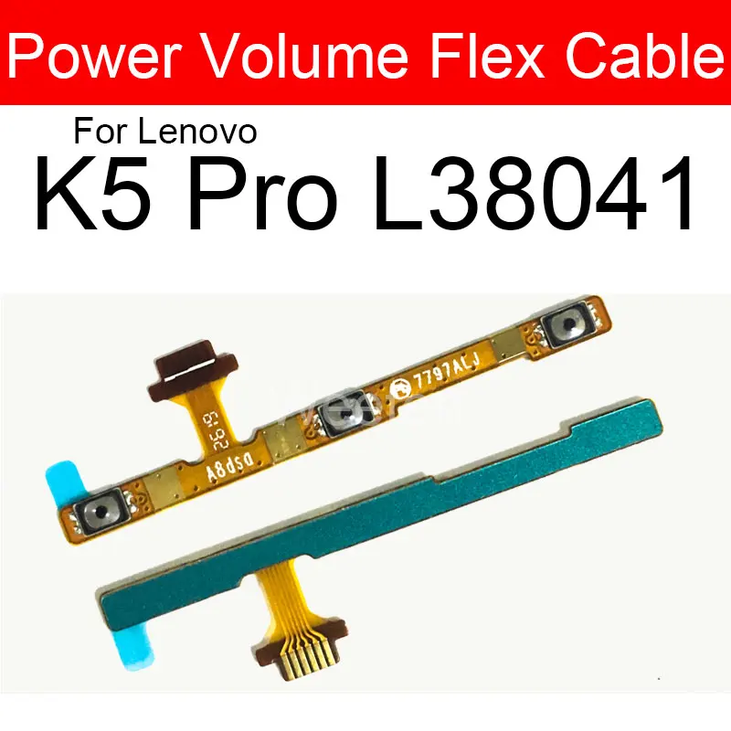 

Power Volume Flex Cable For Lenovo K5 Pro L38041 Power&Volume Button Flex Ribbon Repair Replacement Parts