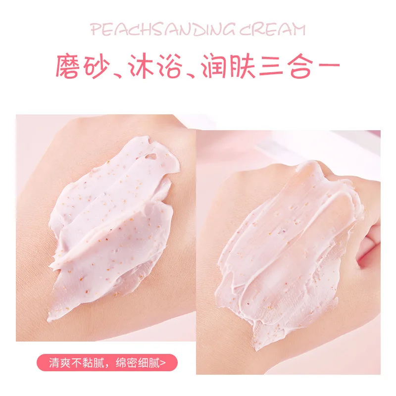 Peach Clear Body Scrub Treatment Skin Care Whitening Peeling Gel Remove Cutin Make Skin Tender