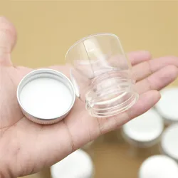 12 pcs/lot 33*47*50mm 50ml Spice Glass Bottle With Silver Screw Cap Tiny Jars Vials DIY Craft Transparent jars mini bottles