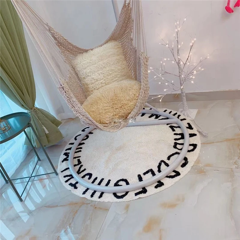 Nordic Style White Hammock Swing  Home Garden Hanging Hammock Chair Outdoor Indoor Dormitory Swing Hanging Chair For Child Adult