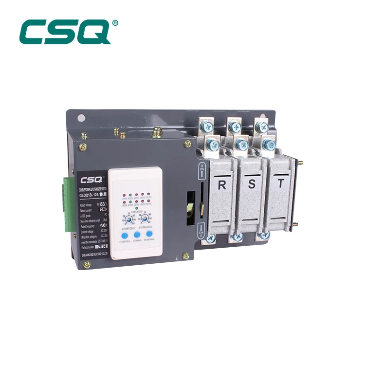 GLOQ1B-I 100 amp Automatic Transfer Switch 100A Auto Changeover Switch 2P 3P PC Class 4P 125A Automatic Changeover Switch Device