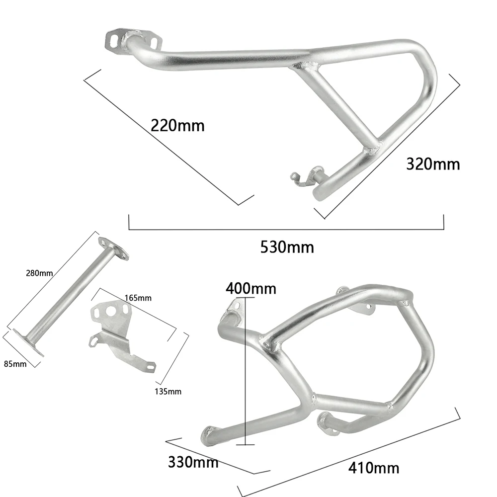 Voor Bmw R1250GS R 1250 Gs R1250 2021 2020-2018 Motorfiets Motor Guard Crash Tank Bar Bumper Bovenste Onderste kuip Frame Protector