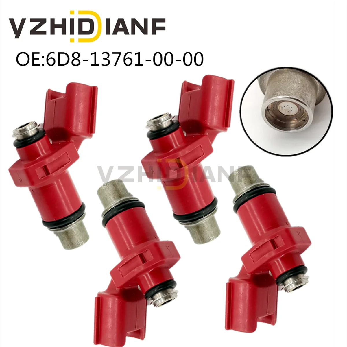 1x New High Quality Fuel Injector nozzle For Yamaha- Outboard 4 Stroke 80BEL 75-90HP K-M K-M 6D8-13761-00-00 6D8137610000