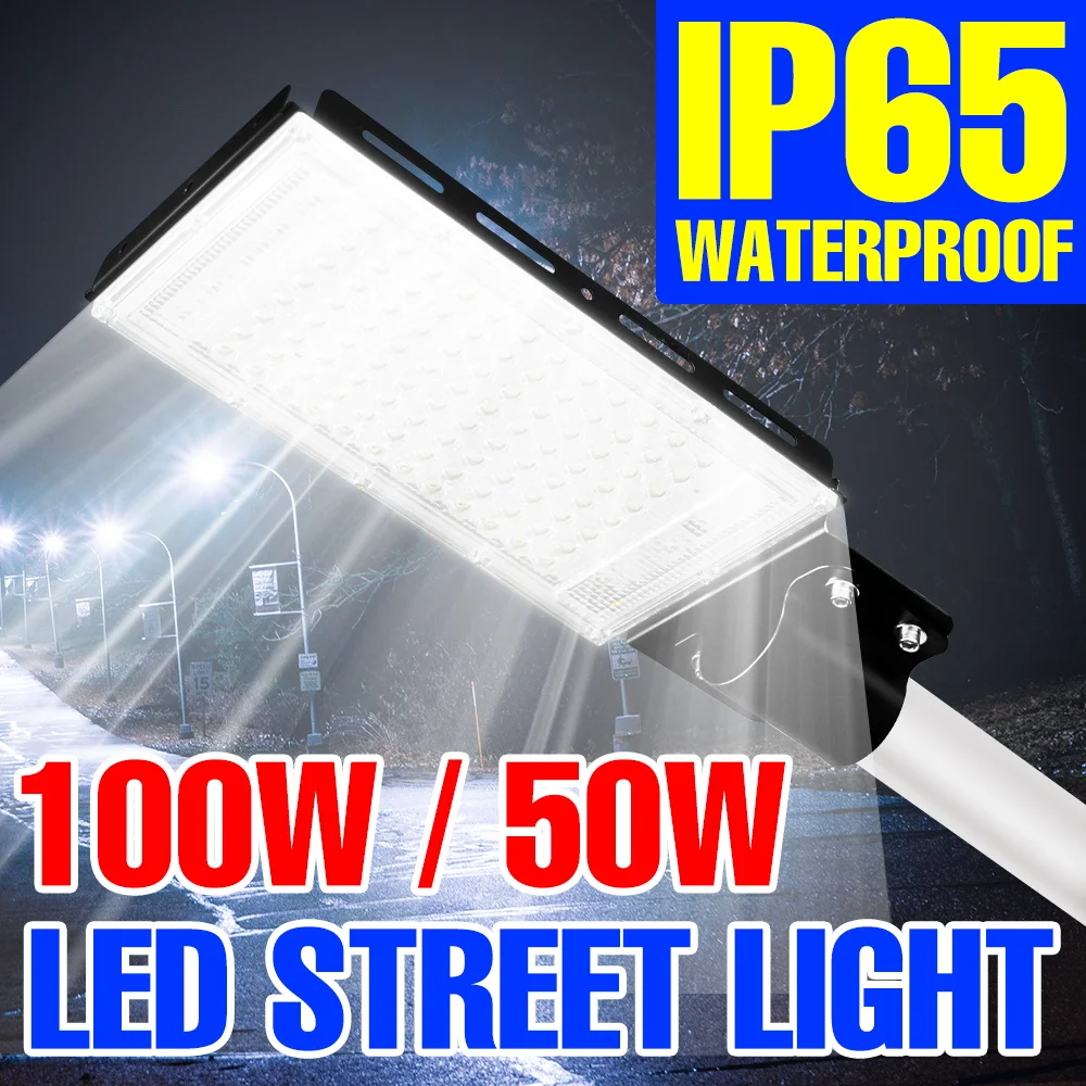 220V LED Light Outdoor Courtyard Wall Light IP65 Waterproof Lampara LED Street Lamp Parks Floodlight Billboards Street Lighting