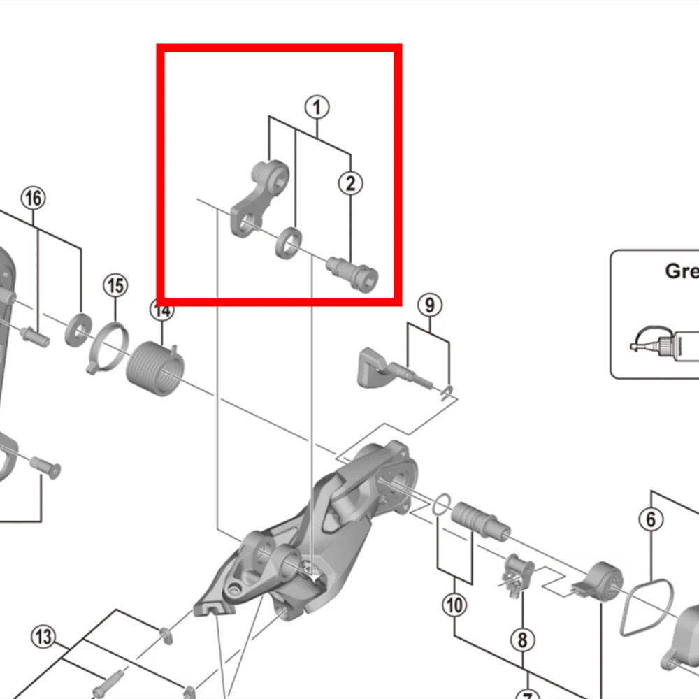 Shimano Rear Derailleur Bracket Axle Unit Y5YX98020 Y5Y098010 Y5RT98010 Y5PV98010 Y3F398020 Y3E998020 Y3HR98010