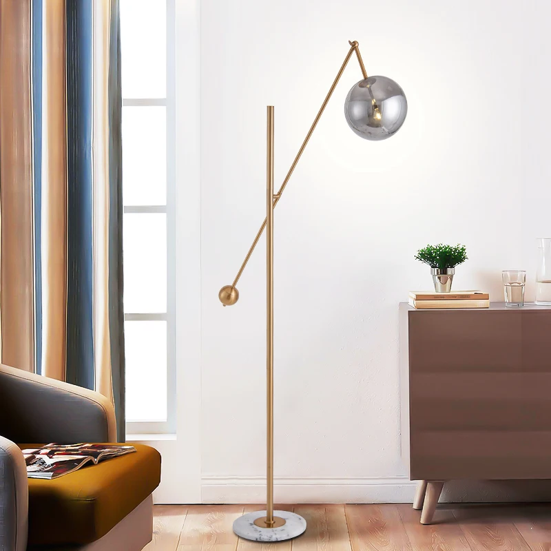 Modern home deco lighting Nordic floor lights LED living room standing fixtures illumination bedroom Glass ball floor lamps