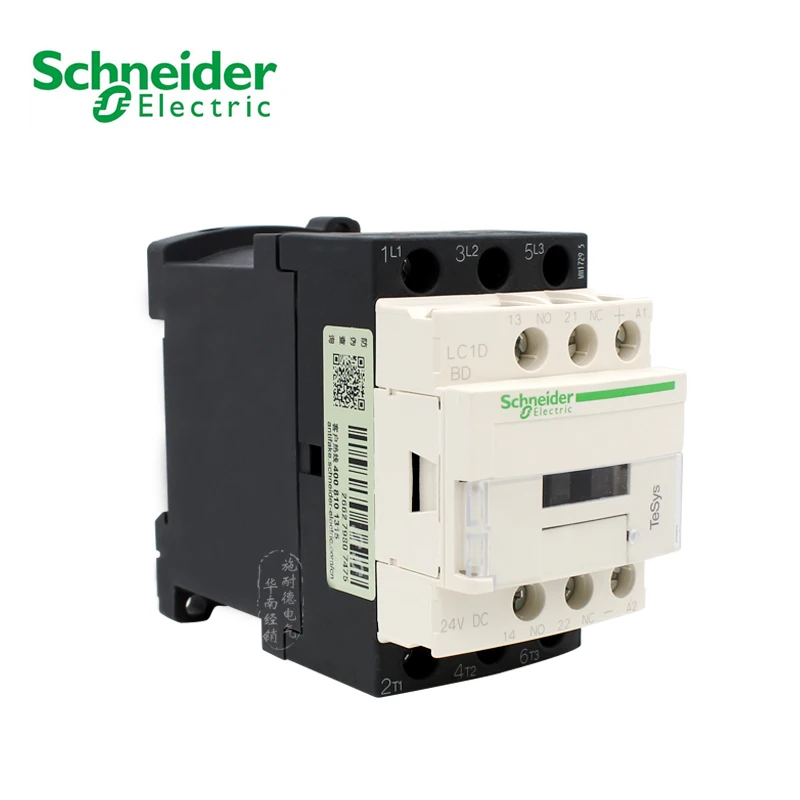 

LC1D09FDC Three-pole contactor 3P 9A 110VDC one open and one close for AC load with power factor greater than or equal to 0.95