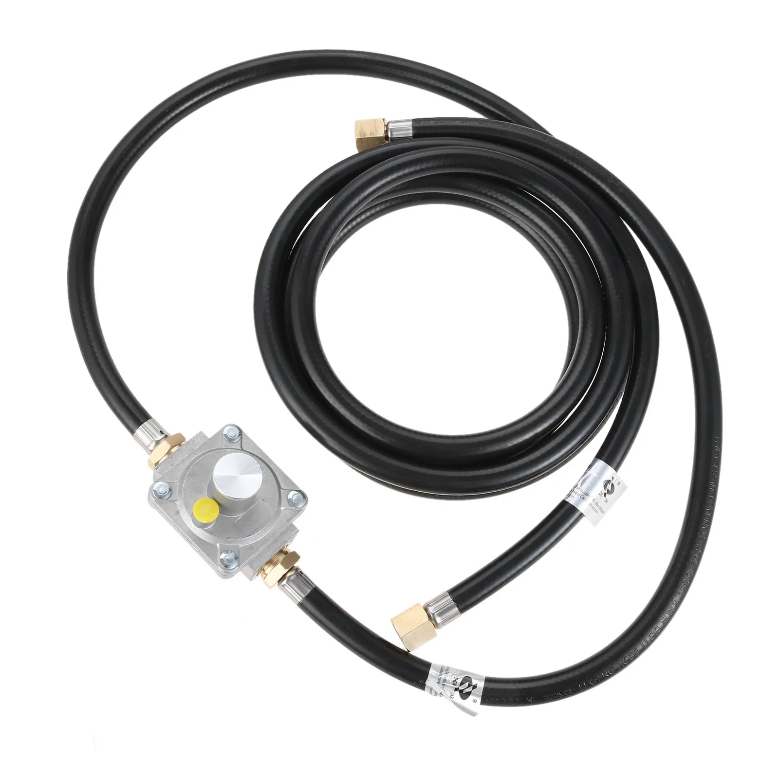 10ฟุตท่อความดันต่ำ Conversion 5 "Outlet เรกูเลเตอร์วัดแรงดันวาล์ว + อะแดปเตอร์1/2" ชาย NPT ถึง3/8 "หญิง Flare Fitting