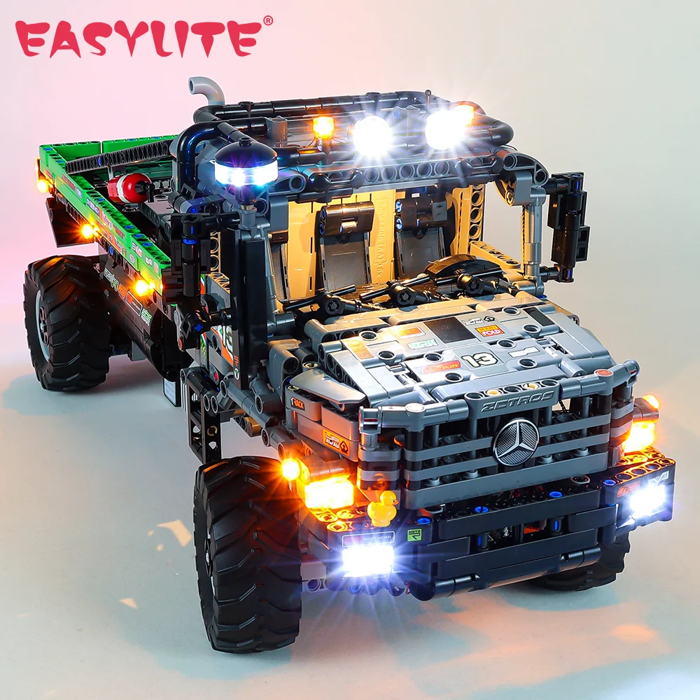 EASYLITE LED Light Up Kit For 42129 4x4 Mercedes-Benz Zetros Trial Truck DIY Toy Building Blocks Lighting Kit NOT Include Model