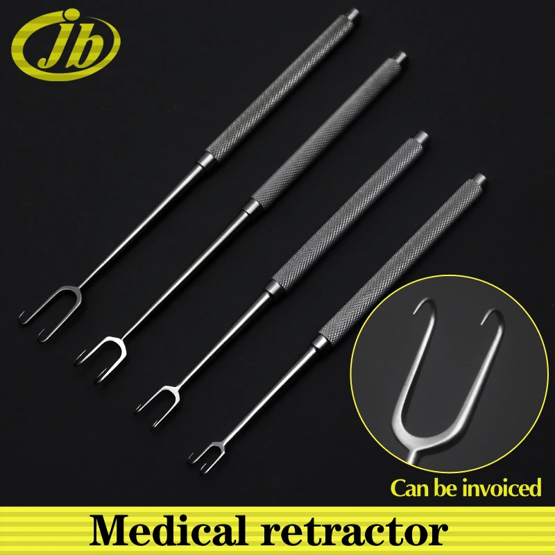 Retractor médico de dos garras, instrumento quirúrgico de acero inoxidable para cirugía plástica cosmética, retractor nasal