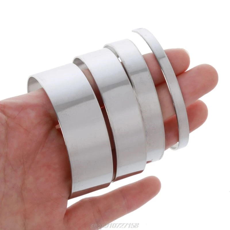 10Pcs Blank Stamping Bracelet DIY Leather Cuff Bangles Jewelry Making 20 Dropshipping