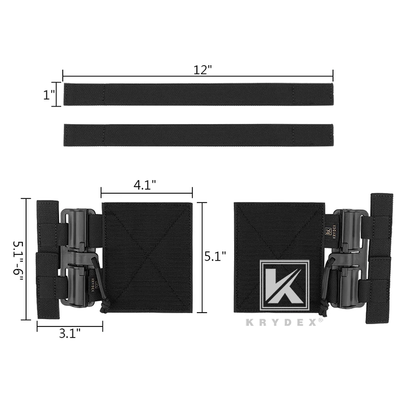 KRYDEX Tactical Universal MOLLE Quick Removal Buckle Connector Quick Release Assembly Set For JPC CPC NCPC 6094 420 Armor Vest