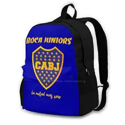 Boca Jrs Fashion Pattern Design Travel Laptop School Backpack Bag Argentina Patterns Soccer Maradona Riquelme Labombonera