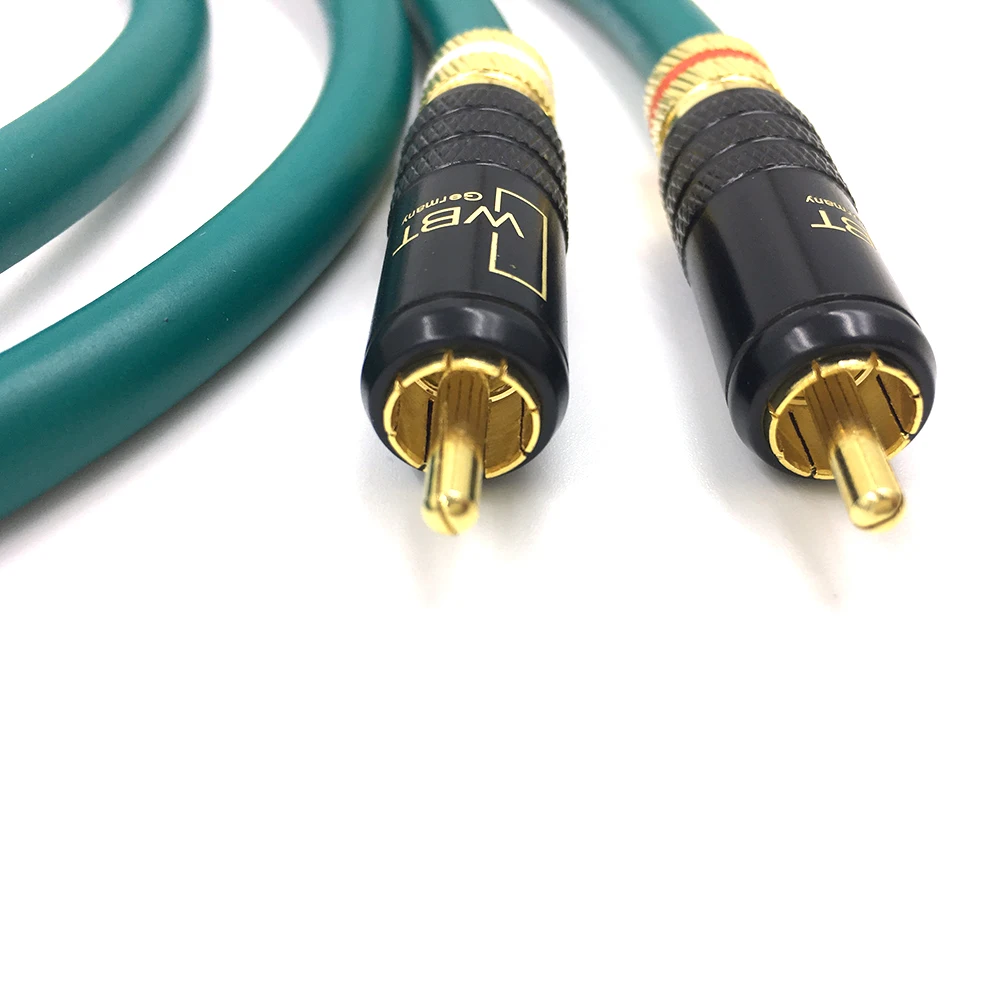 

One Pair HIFI Type-4 Gold Plated RCA Audio Cable HIFI Double RCA Audio Signal Cable Rca High-end Corld for CARDAS CROSS