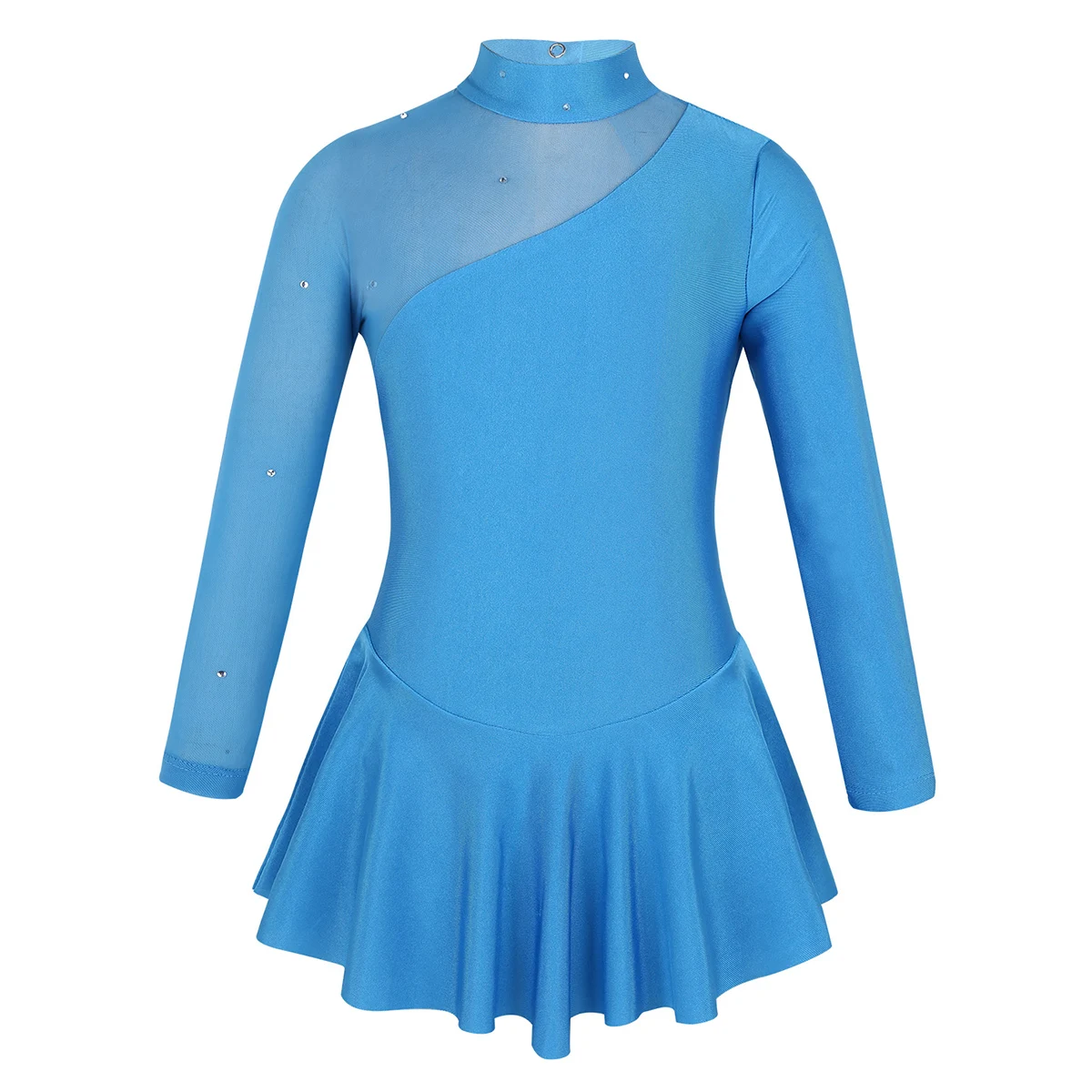 Vestido de Ballet de manga larga para niñas, leotardo de patinaje sobre ruedas, gimnasia, baile latino, Traje de Ballet, traje de Patinaje Artístico