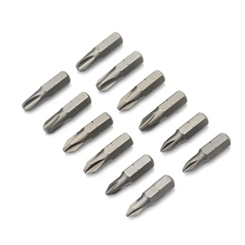 1 Inch PH0 PH1 PH2 PH3 Phillips Screwdriver Bit Set S2 Steel 1/4 Inch 6.35mm Hex Shank Electric Screwdriver Bits For Power Tools