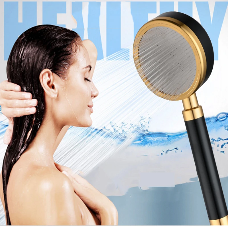 

New Arrival Handheld Shower Head Space Aluminum High Quality Shower Round Boost And Water Saving Shower Head