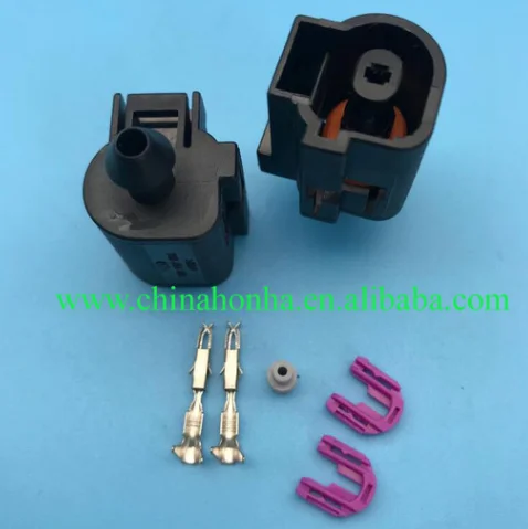 Free shipping 50/100 pcs 1 Pin/Way 1J0 973 081 1J0973081 STECKER Oil Pressure Sensor Connector Plug with wire or without wire