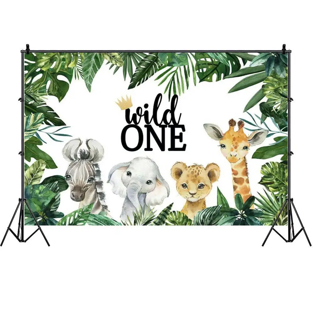 Safari Rừng Động Vật Hoang Dã Một Ảnh Hậu Đảng Kids Cho Bé Nền Chụp Ảnh Gian Hàng Phòng Thu Chống Đỡ Trang Trí