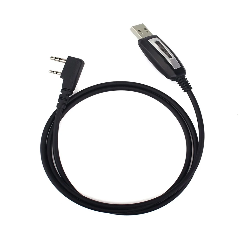 Walkie Talkie Two-pin USB Programming Cable For Kenwood Baofeng UV-5R UV-82 RETEVIS H777 RT22 RT15 RT81 For Win XP/7/8 System