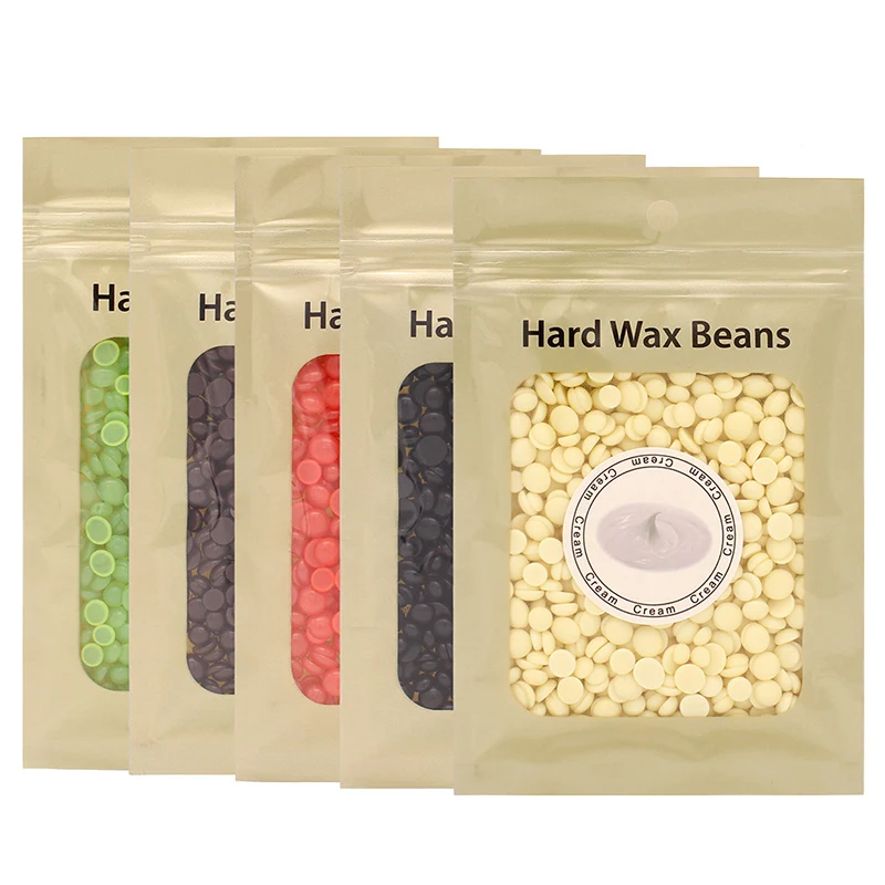 25g Depilatory Wax Beans All Types Skin Beauty Hot Film Hard Wax Pellet Removal Bikini Face Legs Arm No Strip Cream Wax Beans