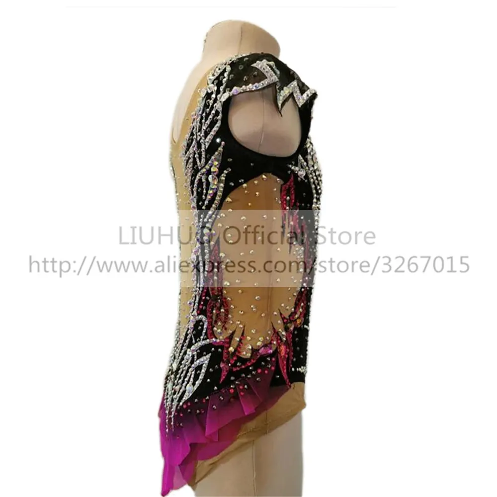 LIUHUO Women\'s Girls\' Performance Rhythmic Gymnastics Competition Leotard Artistic Costume Ice Skating Dress Dance CustomizeKid