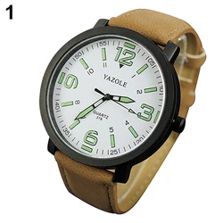 reloj hombre 2020  Fashion Men Women Luminous Glow in The Dark Faux Leather Strap Quartz Sport Wrist Watch relogio Mas-culino