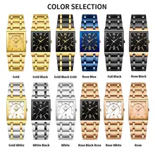 Men's Gold Square Waterproof Watch #2