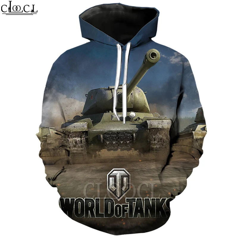 CLOOCL Game World of Tanks Men Women Hoodie 3D Print Long Sleeve Hooded Sweatshirt Hip Hop Streetwear Casual Couple Tops